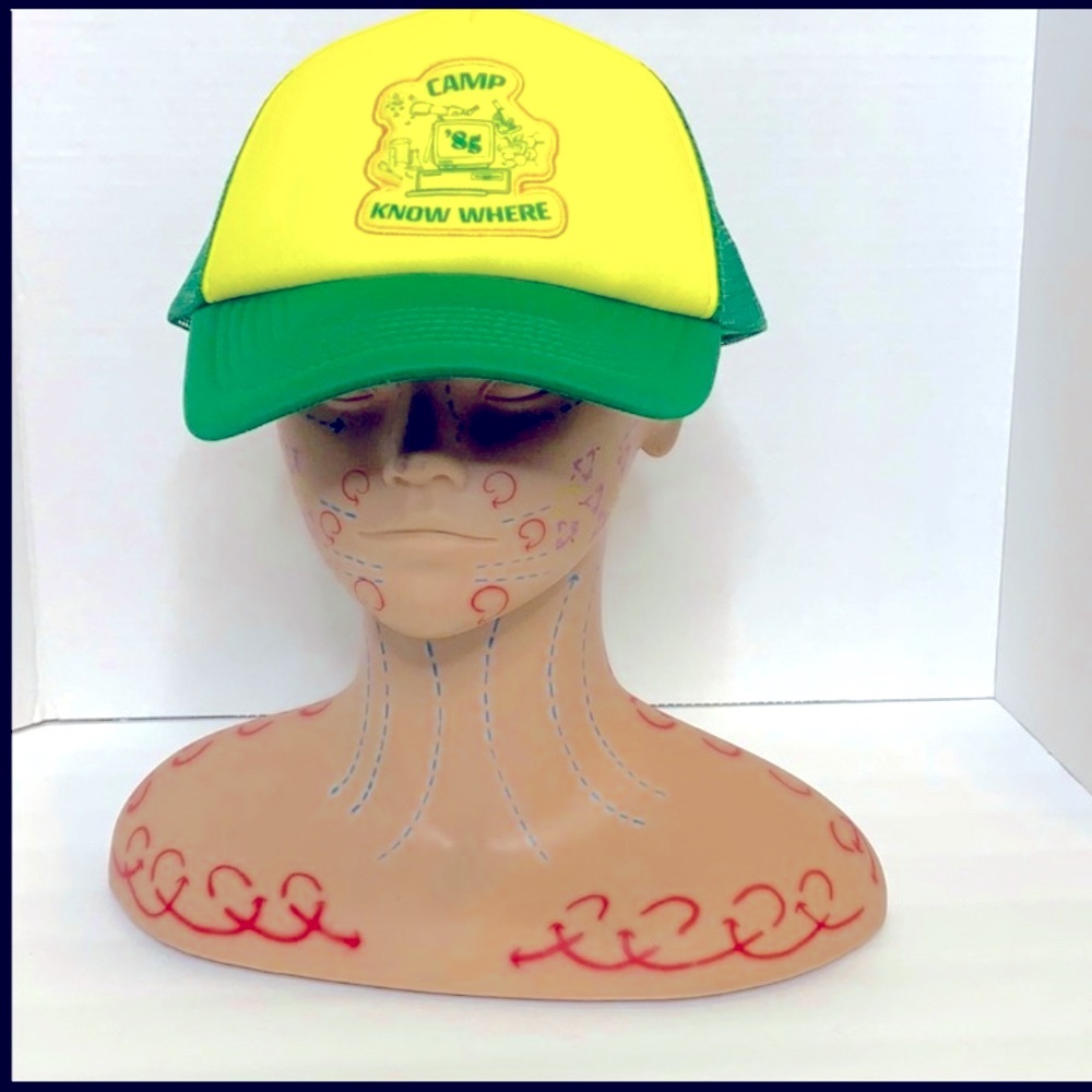 Stranger Things | Netflix | Green & Yellow ‘CAMP NOWHERE’ Cap | Mesh Back NWT
